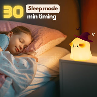 Cute Ghostess Design Silicone Night Light