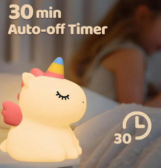 Cute Unicorn Design Silicone Night Light