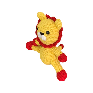 Cute Handmade Cotton Lion Crochet Soft Squishy Toy for Kids & Toddlers Baby