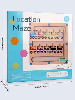 wooden location maze