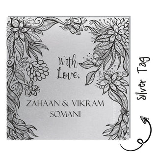 Silver Gift Tag- Mandala Frame (PREPAID ONLY)