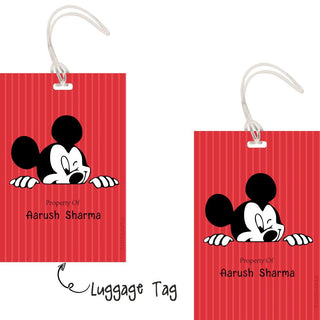 Luggage Tags - Mickey Mouse- Pack of 2 Tags - PREPAID ONLY