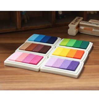 Cute Colorful Design Ink Pads for DIY Crafts (Pack of 4) (Random)