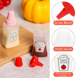 Portable Mini Sauce Bottles - Pack of 2