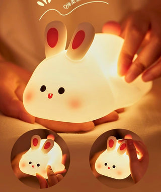 Cute Rabbit Design Silicon Night Lamp