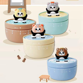 Adorable Panda Design 60-Minute Timer for Multipurpose Use