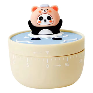 Adorable Panda Design 60-Minute Timer for Multipurpose Use