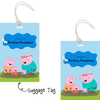 Luggage Tags - Peppa Pig - Pack of 2 Tags - PREPAID ONLY