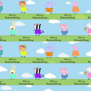 Personalised Wrapping Paper -  Peppa Pig (10pcs) (PREPAID)