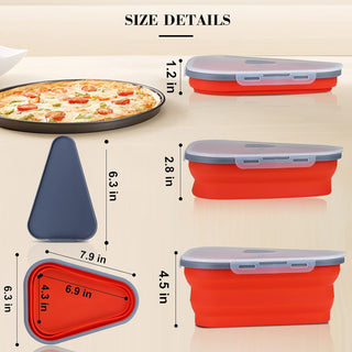 Slice & Store: Pizza Storage Container with 5 Serving Trays