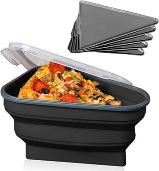 Slice & Store: Pizza Storage Container with 5 Serving Trays