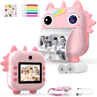 Kid-Friendly Unicorn-Theme Instant Capture and Print Camera