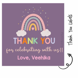 Thank you Labels - Rainbow (24pcs) (PREPAID ONLY)