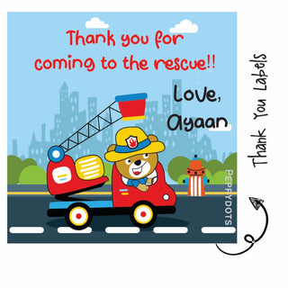 Thank you Labels - Rescue Team (24pcs) (PREPAID ONLY)