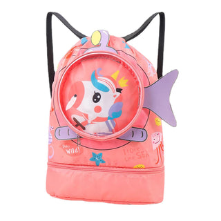 Dino and Unicorn Themed Swimming Backpack - Perfect for The Pool or Beach