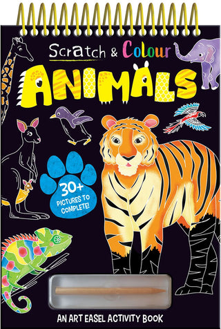 Interactive Scratch & Colour: Animals Book