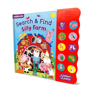 Search & Find Silly Farm Book with 10 Sound