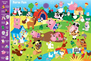 Search & Find Silly Farm Book with 10 Sound