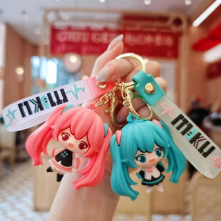 Premium Quality 3D Cute Girl & Shoe Keychain for Kids Pack of 2 (Random Color)