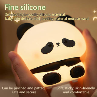 Cute Panda Design Silicone Night Light