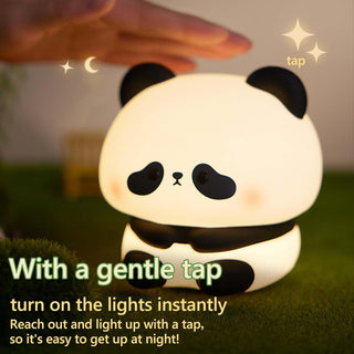 Cute Panda Design Silicone Night Light