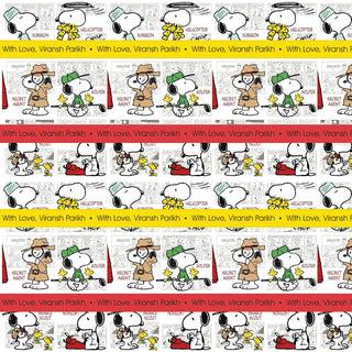 Personalised Wrapping Paper - Snoopy  (10pcs) (PREPAID ONLY)