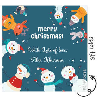 Gift Labels - Snowman (24pcs) (PREPAID ONLY)