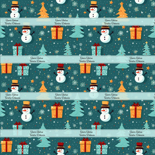 Personalised Wrapping Paper - Snowman (10pcs) (PREPAID)