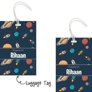 Luggage Tags - Space - Pack of 2 Tags - PREPAID ONLY