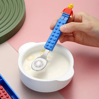 Building Blocks Spoon and Fork Set