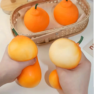 Orange Squishy Toy: Cute and Squeezable Fun for Kids (1pc)