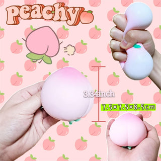 Peach Squishy Toy: Cute and Squeezable Fun for Kids (1pc)