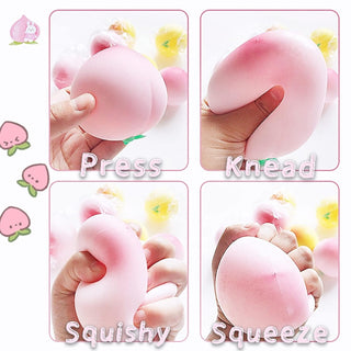 Peach Squishy Toy: Cute and Squeezable Fun for Kids (1pc)