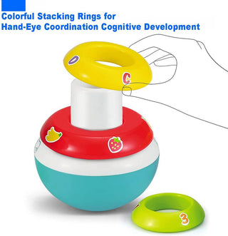 Stacking Rings Baby Toy with Unicorn Topper