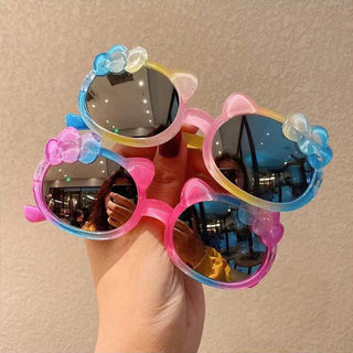 Cute Bow Design UV400 Sunglass for Kids 1pc (Random Color)