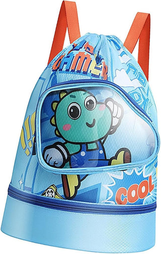 Animal-Themed Kids' Swimming Bag with Shoe Pocket