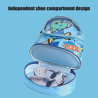 Animal-Themed Kids' Swimming Bag with Shoe Pocket