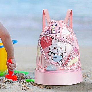 Animal-Themed Kids' Swimming Bag with Shoe Pocket