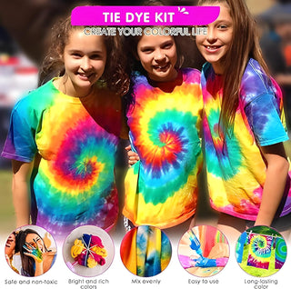 DIY Tie-Dye Set – 8 Bottles and Accessories