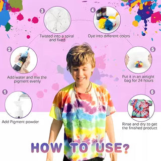 Diy Tie Dye T Shirt with 3 Color Bottle