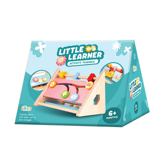 Cots and Cuddles Wooden Little Learner Activity Triangle for Kids Age1+