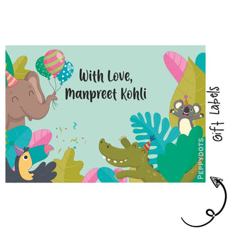 Gift Labels - Tropical Animals (24pcs) (PREPAID ONLY)