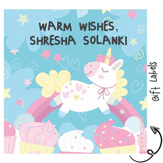 Gift Labels - Unicorn Love (24pcs) (PREPAID ONLY)