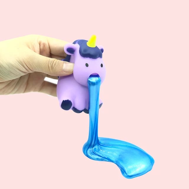 Whimsical Vomiting Animal Slime Squeeze Toys for Kids