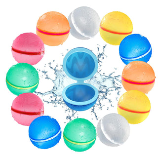 Pack of 12 | Reusable Silicone Water Balloons for Kids & Adults