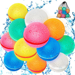 Pack of 12 | Reusable Silicone Water Balloons for Kids & Adults