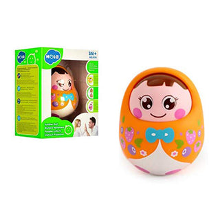 Cartoon Face Baby Wobbling Doll Toy for Infants