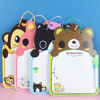 Animal Design Write and Wipe Board for Kids (1pc)