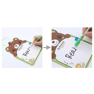 Animal Design Write and Wipe Board for Kids (1pc)