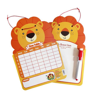 Animal Design Write and Wipe Board for Kids (1pc)